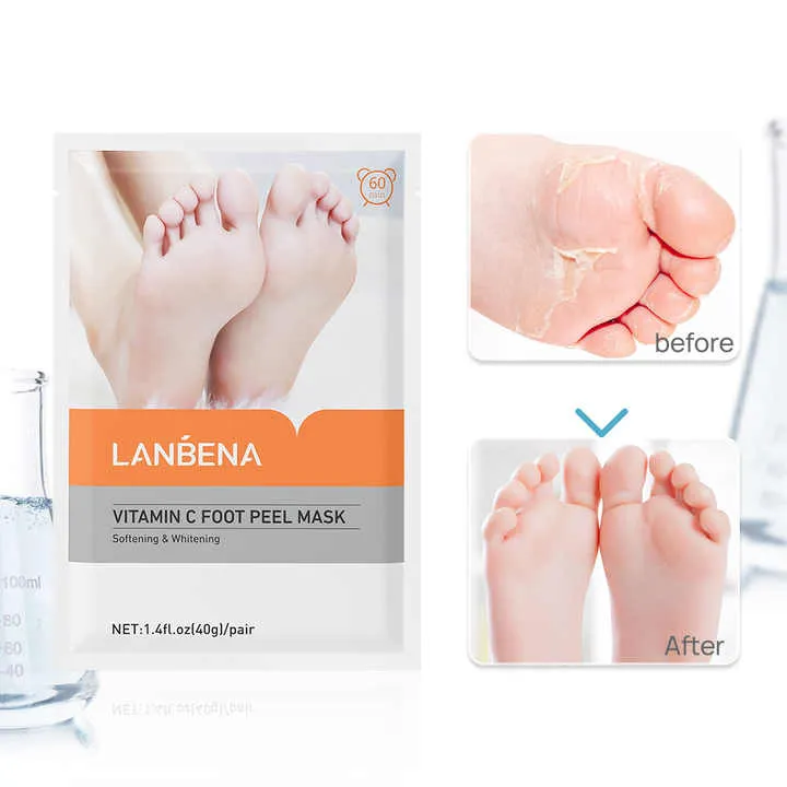 قناع تقشير القدمين بفيتامين سي - LANBENA،NBENA New Arrival Vitamin C