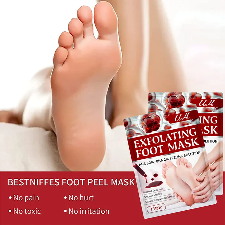 قناع تقشير القدمين لإزالة الجلد الميت والمسامير - Remove Dead Skin and Calluses Exfoliating Peeling Foot