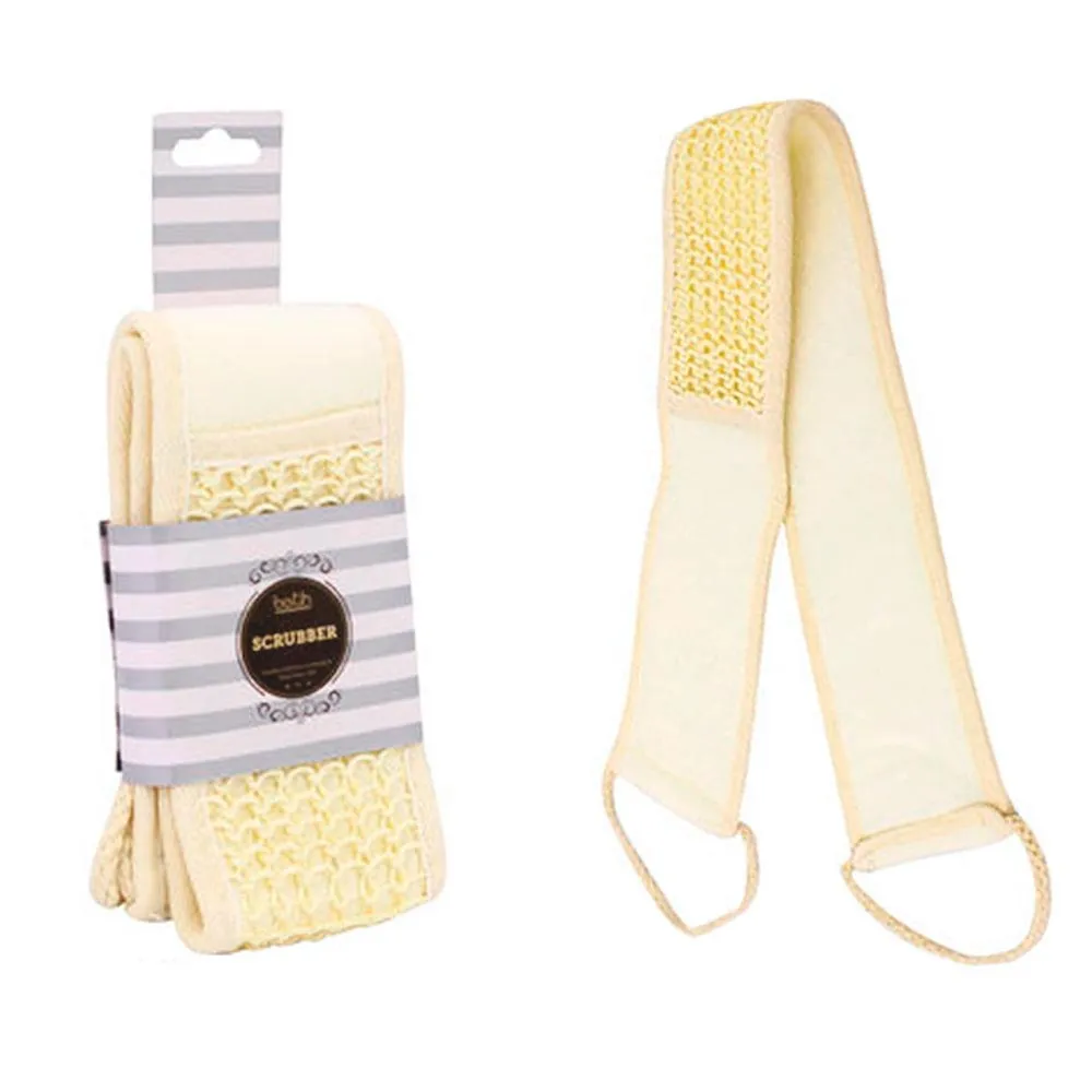 2 pc Exfoliating Bath Glove Scrubber Skin Stimulating Shower Sponge Loofah Body