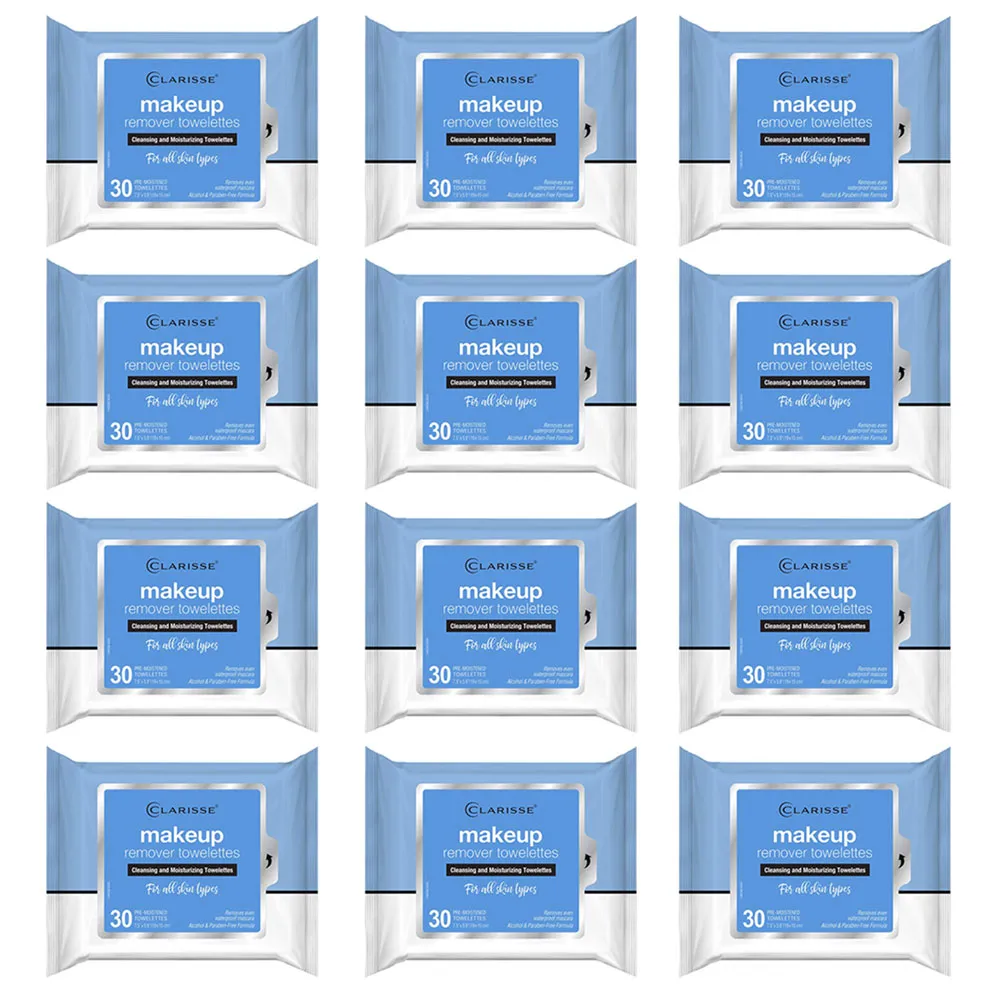 360ct Moisturizing Makeup Remover Wipes Facial Cleaning Cleansing Towelettes