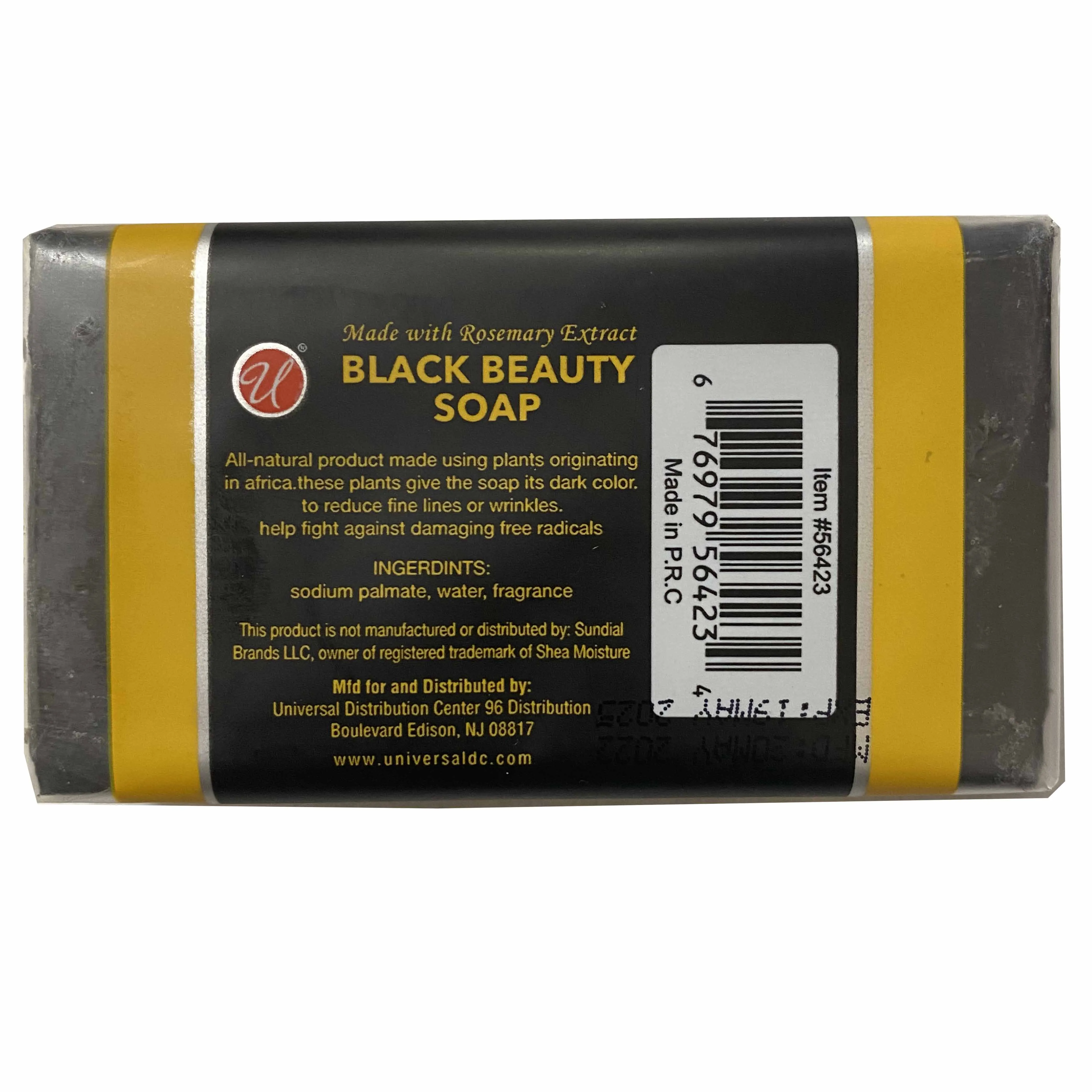 4 Pc Deep Cleansing African Black Soap Rosemary Extract Skin Care Beauty Bar 4oz