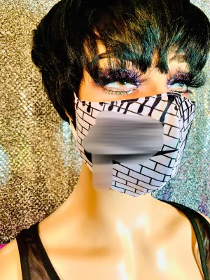 Black & White Sportswear Unisex Face Mask