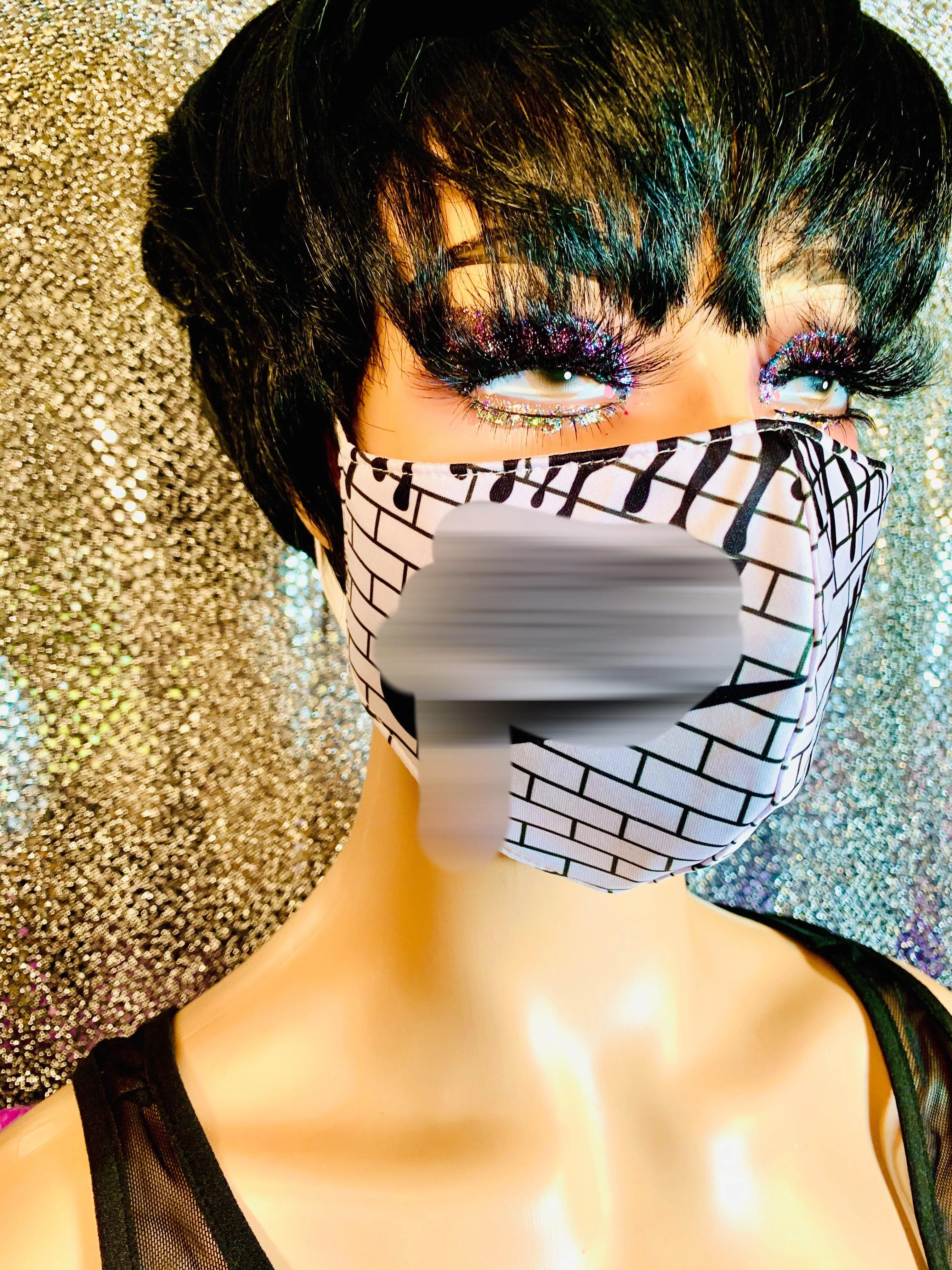 Black & White Sportswear Unisex Face Mask