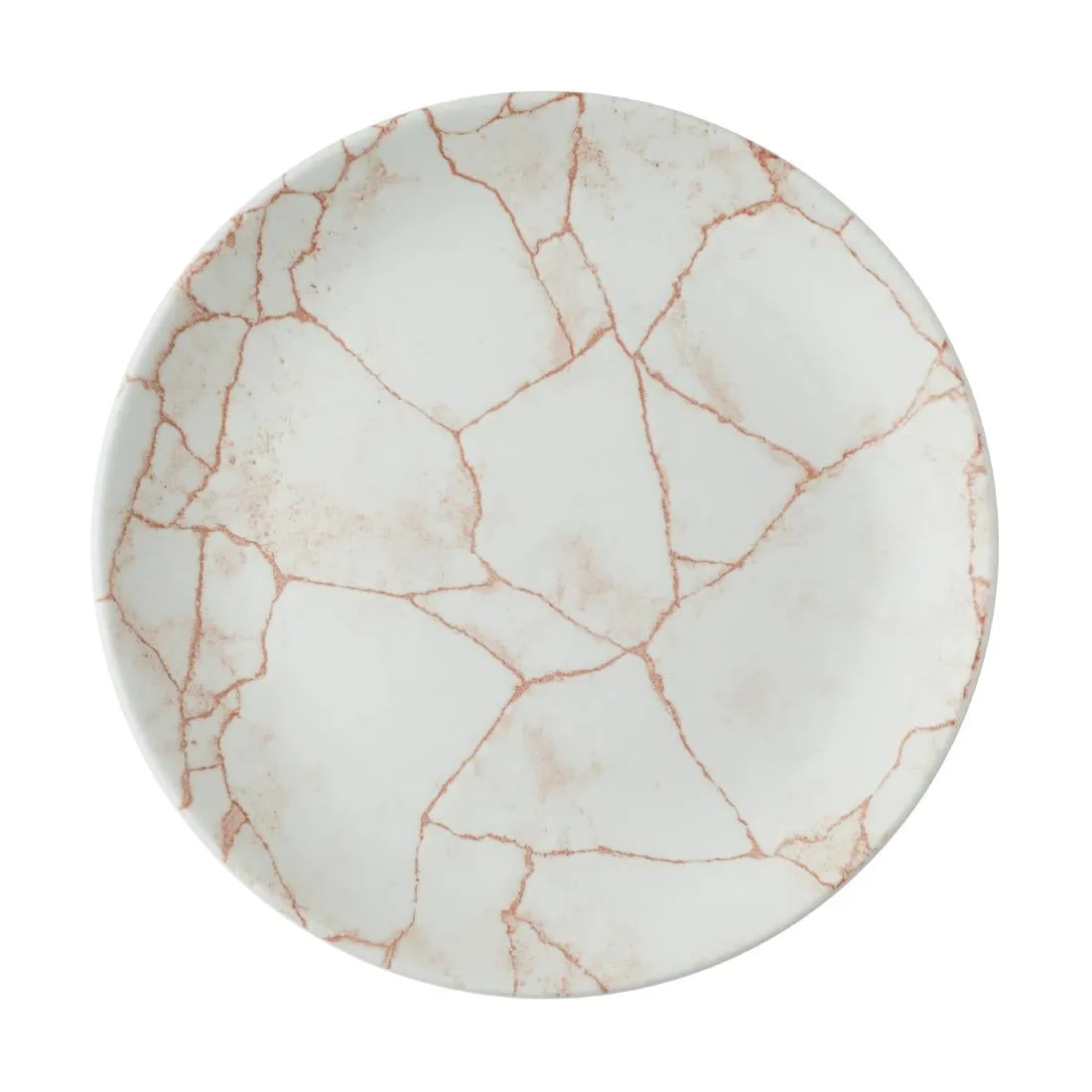 Churchill Studio Prints Kintsugi Evolve Coupe Plates Coral 220mm(Pack of 12)