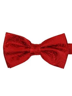DCLIC Classic Paisley Bow Tie - Red