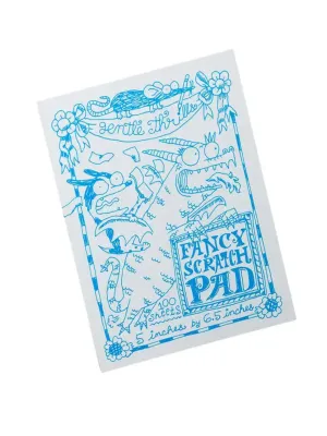 Fancy Scratch Pad - White