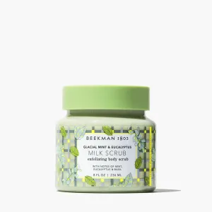 Glacial Mint & Eucalyptus Milk Scrub Oat & Goat Milk Exfoliating Body Polish