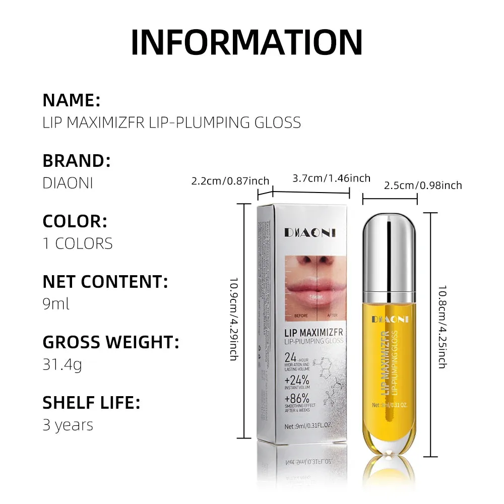 Lip Oil,No-Sticky Gloss Lip Balm Lip Care,transparent Lip Oil For Dry Lip's Moisturizing Hydrating Nourishing Long Lasting