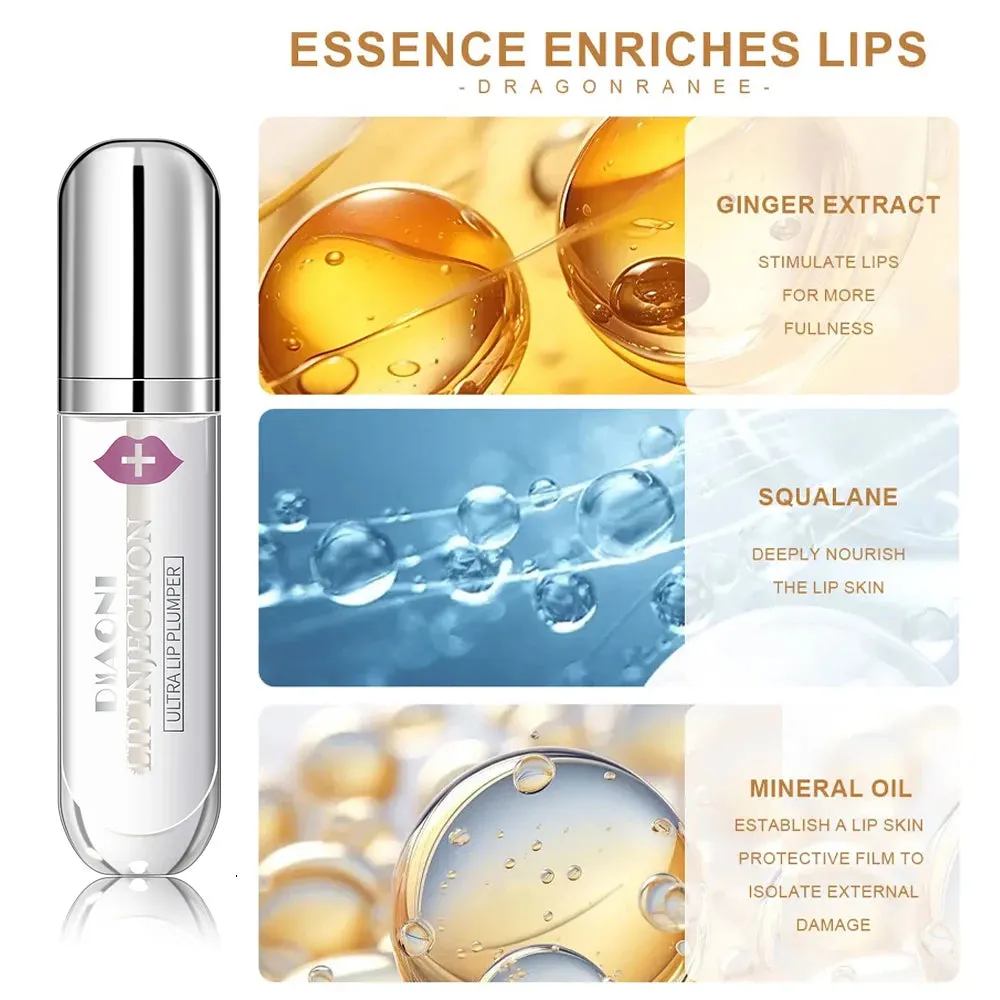 Lip Oil,No-Sticky Gloss Lip Balm Lip Care,transparent Lip Oil For Dry Lip's Moisturizing Hydrating Nourishing Long Lasting