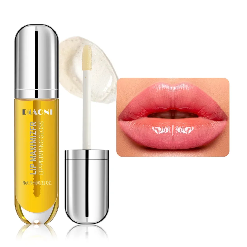 Lip Oil,No-Sticky Gloss Lip Balm Lip Care,transparent Lip Oil For Dry Lip's Moisturizing Hydrating Nourishing Long Lasting