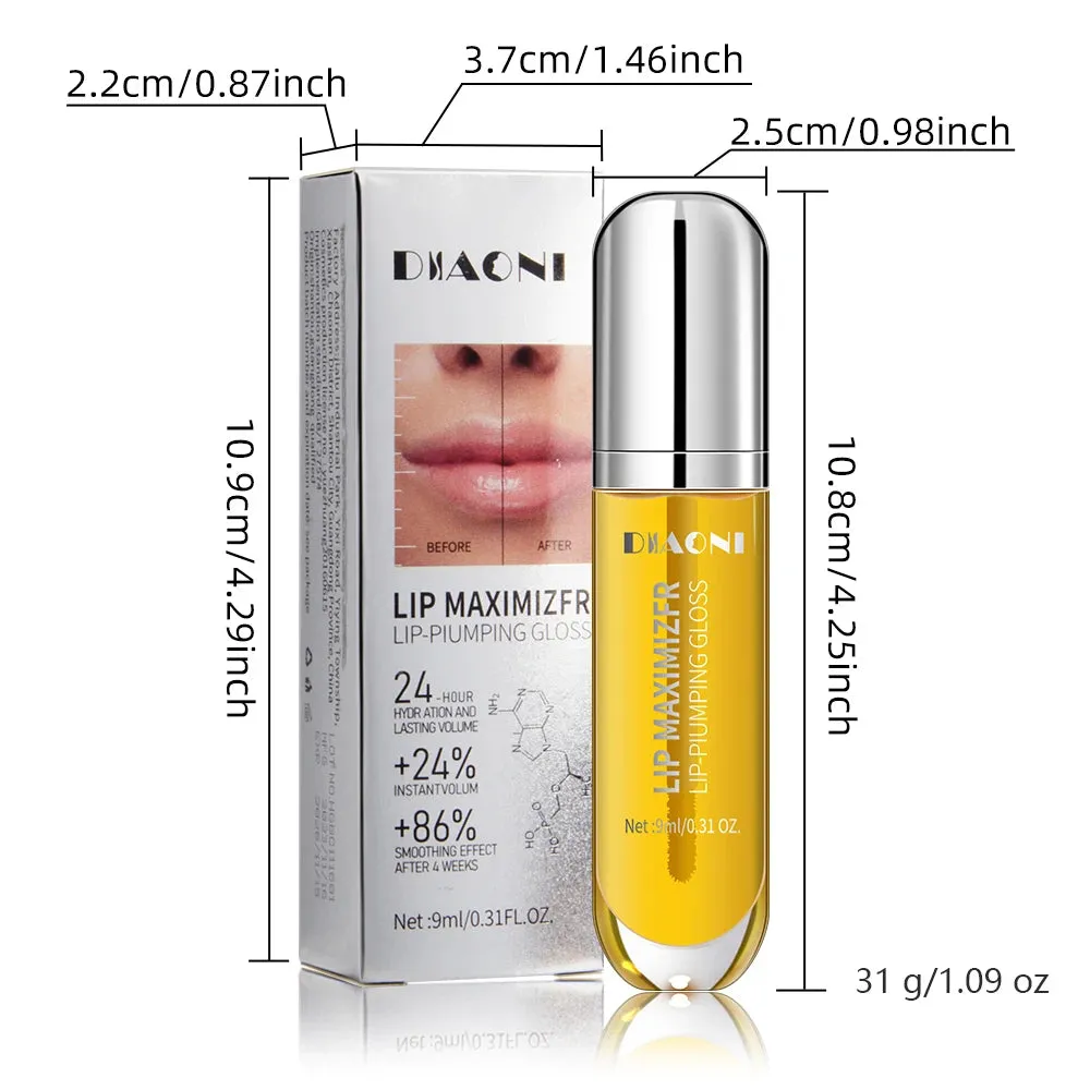 Lip Oil,No-Sticky Gloss Lip Balm Lip Care,transparent Lip Oil For Dry Lip's Moisturizing Hydrating Nourishing Long Lasting