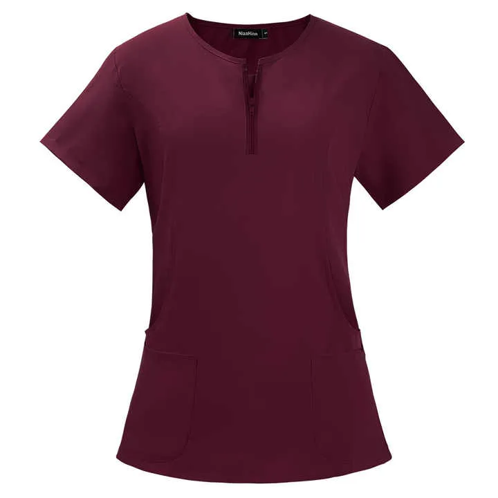 OEM Custom logo Work Clothes Beauty Salon Nurse.  ملابس عمل بشعار مخصص OEM، زي ممرضة صالون تجميل، زي