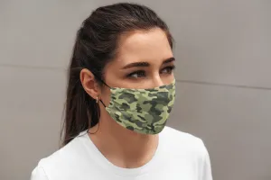 Olive Camouflage : Printed Tetra Shield Protection Mask