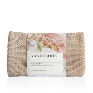 VANDEROHE Sasawashi Mesh Body Scrub Towel