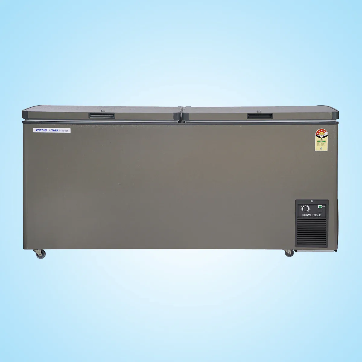 Voltas CVF500DA4-P-PL  CONVERTIBLE Grey 4Star Hard Top Deep Freezer Hard top deep freezer (500 Litre)