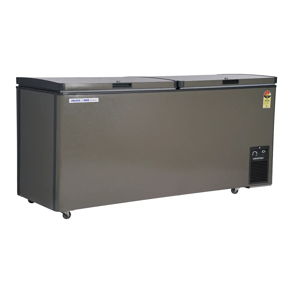 Voltas CVF500DA4-P-PL  CONVERTIBLE Grey 4Star Hard Top Deep Freezer Hard top deep freezer (500 Litre)