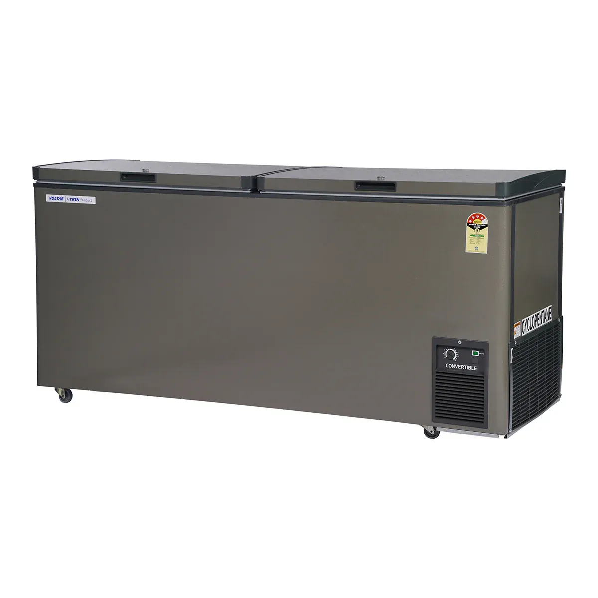 Voltas CVF500DA4-P-PL  CONVERTIBLE Grey 4Star Hard Top Deep Freezer Hard top deep freezer (500 Litre)
